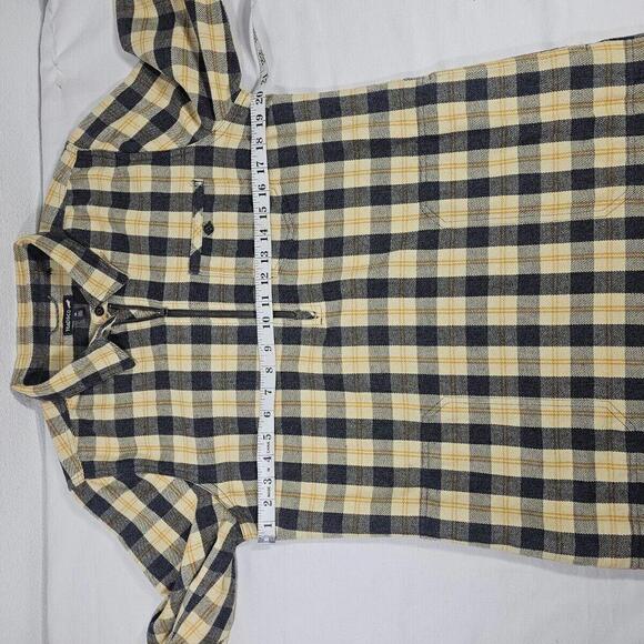 Toad&Co Bodie 1/4 Zip Long Sleeve Plaid Flannel Dress Size Medium - Picture 2 of 7